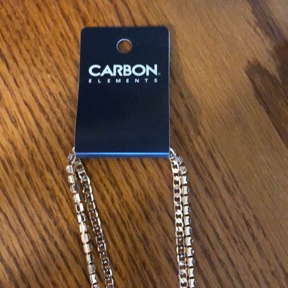 Faux Gold / Diamond Necklace - Picture 5 of 6